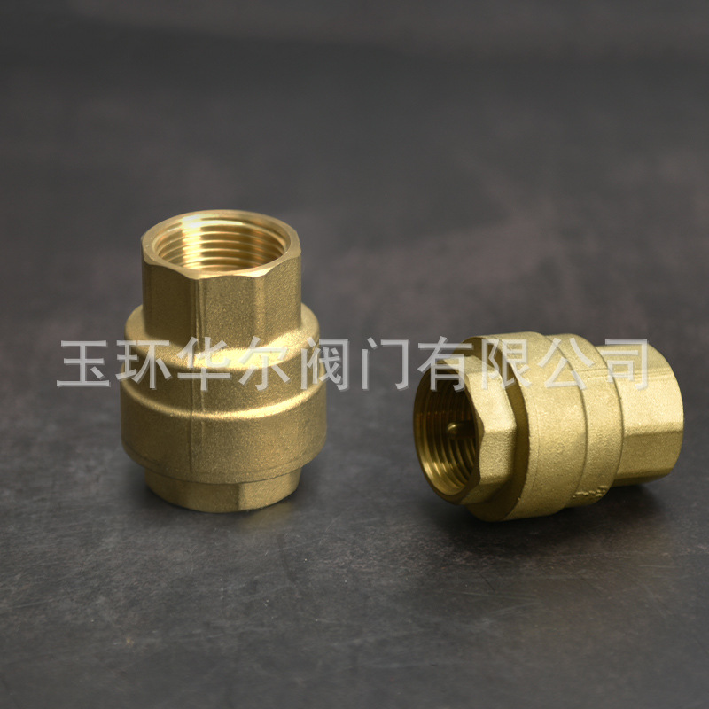黄铜止回阀 立式铜芯子软密封4分6分止回阀门