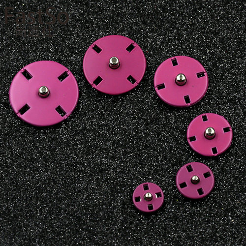 High-end colored metal hand-stitched invisible zipper fasteners for coats, shirts, sweaters, and small buttons wholesale