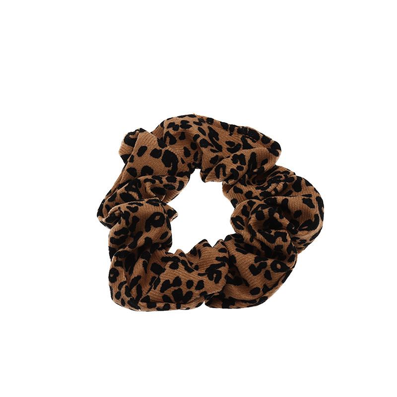 Korean Retro Simple  Leopard Print Hair Scrunchies display picture 7