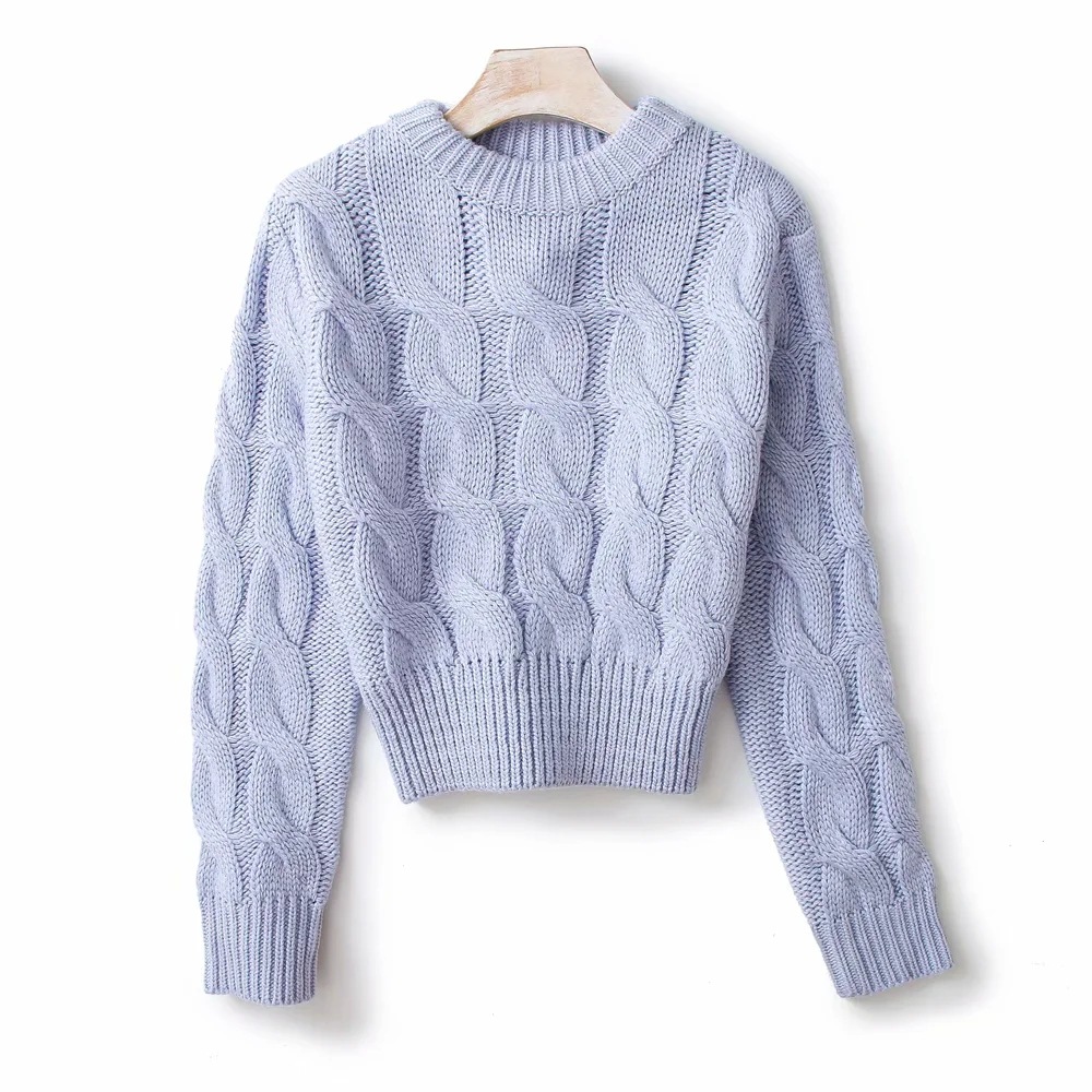 autumn and winter thick knitted twist sweater NSAC14586