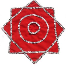 二人转舞蹈手绢花 广场舞麻纱八角巾厂家 三层重磅纱手帕批发