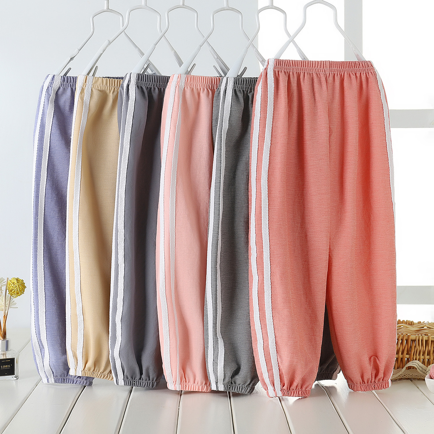 men and women Mosquito control Long pants trousers summer Children's clothing children baby Children Thin section Knickers motion On behalf of