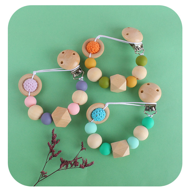 Suministros de bebé creativo planeta juguete Hemu chupete clip bebé calmante silicona molar chupete cadena anti-gota cadena