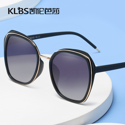 時尚新款墨鏡女歐美太陽鏡複古TAC偏光女士潮流街拍墨鏡批發1955
