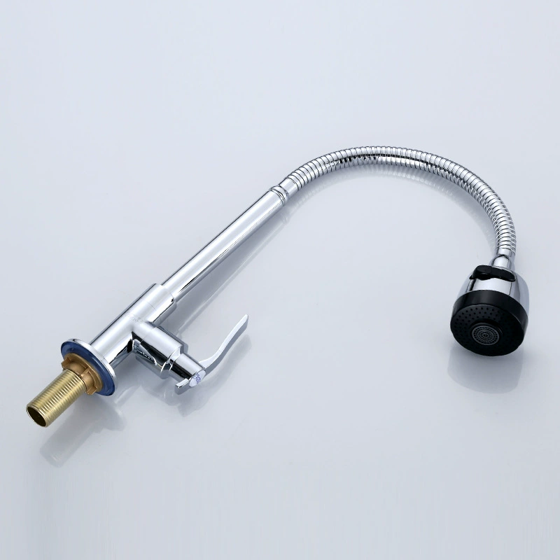Custom copper kitchen basin shower faucet universal rotatable single cold basin adjustable basin faucet