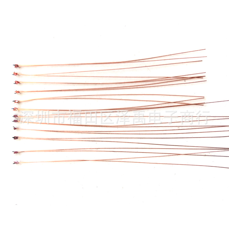 现货供应 消毒柜专用传感器全铜线耐高温单端玻璃封装NTC热敏电阻