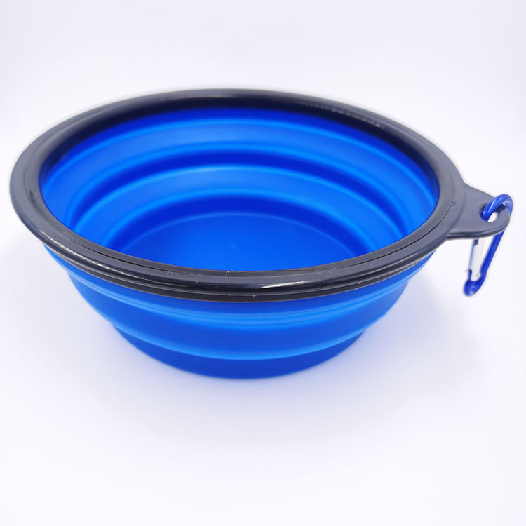 Suministro directo de fábrica Grande TPE plegable silicona Pet Bowl perro tazón agua potable portátil suministros para mascotas al por mayor