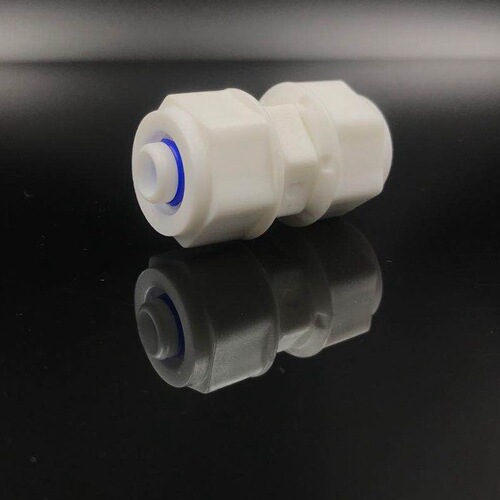 pom4 points aluminum plastic pipe plastic joint 16 size flow nylon pipe fittings inner and outer wire tee elbow direct ball valve