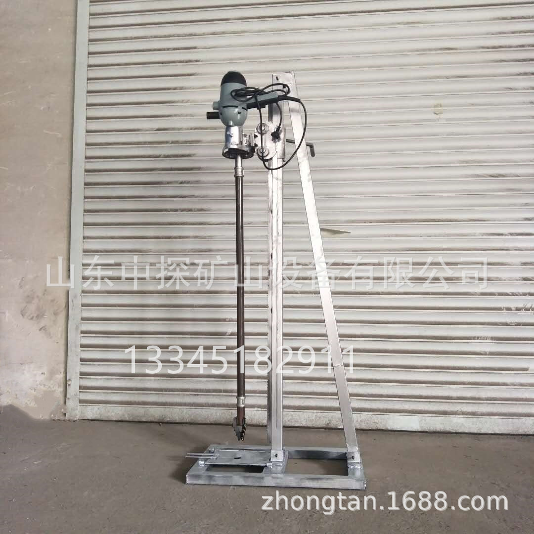 打井机厂家直销 立架式电动打井机 手摇架子民用灌溉水井钻机现货