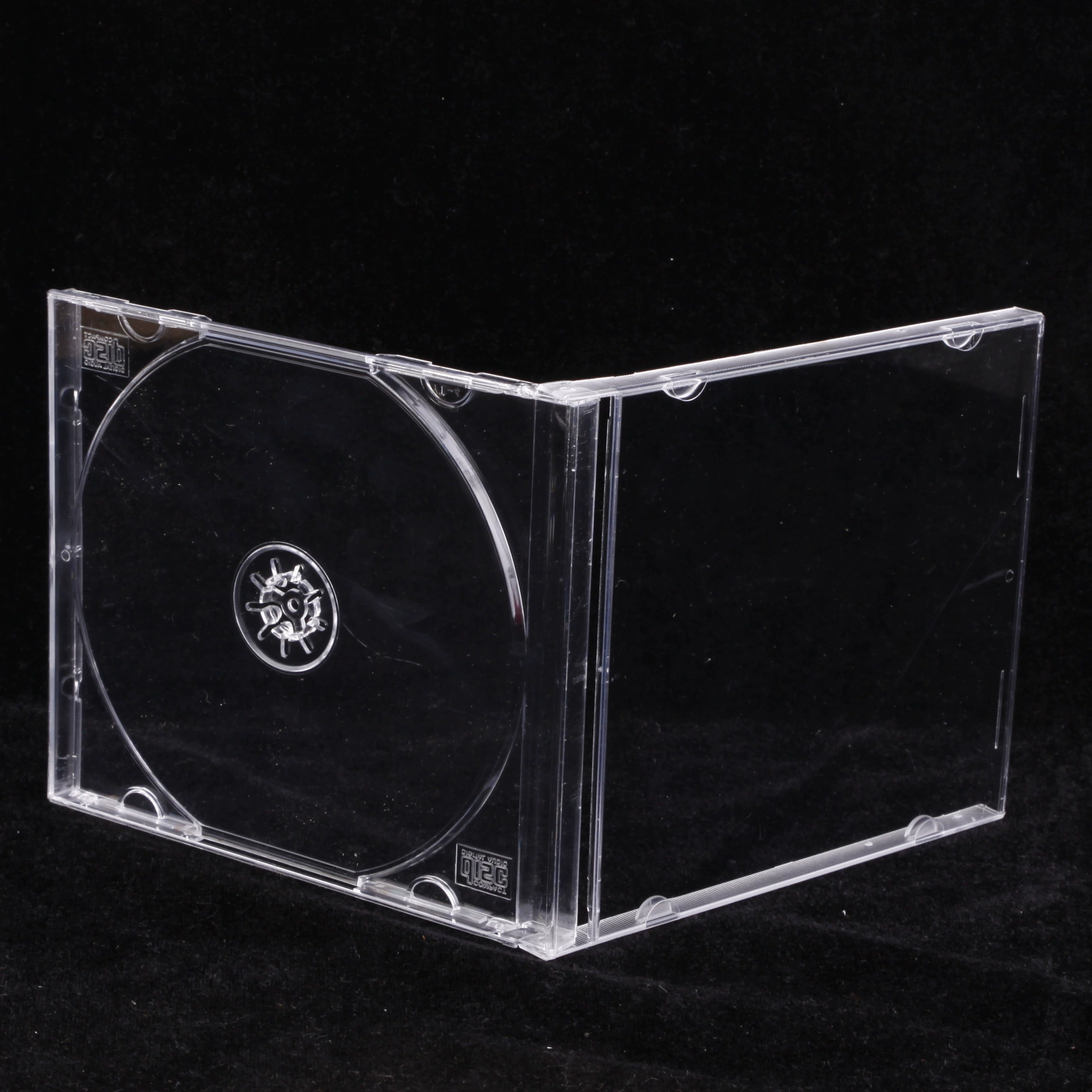 Прозрачная коробка для компакт-дисков, коробка для одного диска, DVD, пластиковая коробка, коробка для одного диска 07CD, можно вставить крышку, хрустальную коробку