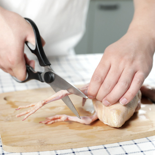 Cross-border Amazon kitchen scissors chicken bone cutter walnut clip stainless steel food kitchen handmade multi-purpose gardening