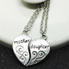 2744mother Daugy's mother and female necklace split the peach heart alphabet transit foreign trade direct confession