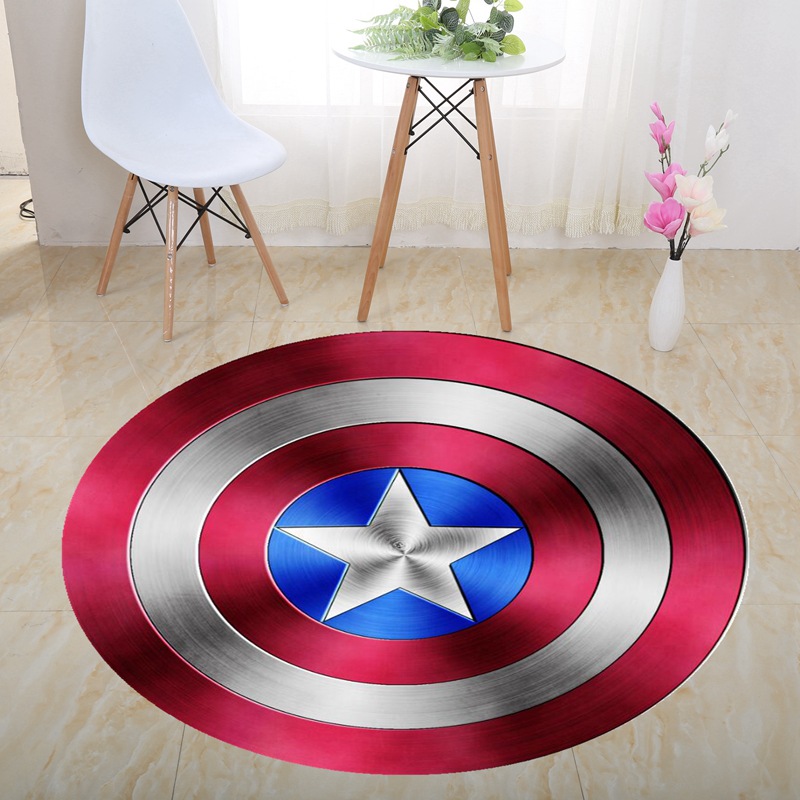 Transfronteriza visión estéreo blanco y negro ronda alfombra de la sala de estar dormitorio mesa de café alfombra de piso 3D ilusión trampa puede ser enviado en nombre