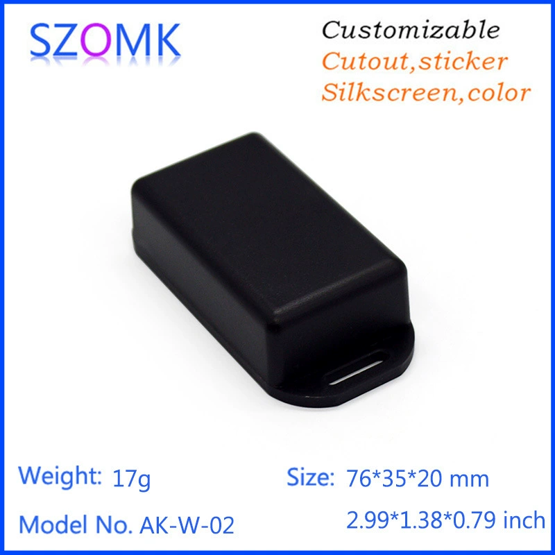 76*35*20 пластиковый корпус с накладными ушками, настенный электрический ящик, блок питания для мониторинга, высококачественный корпус прибора W02