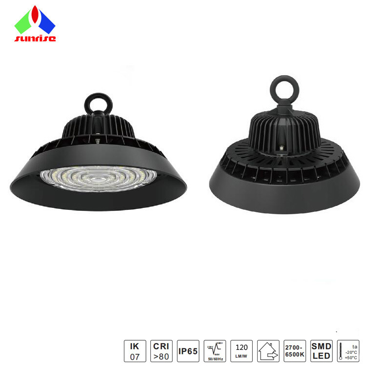 新款高光效透镜UFO工矿灯仓库灯高棚灯100W150W200W工厂销售|ru