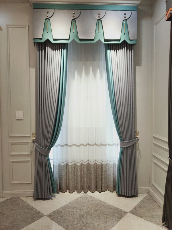 Simple and Luxurious Study Room Curtains, Custom-Made, High-Temperature Memory Shaping, Blackout, Thickened, Nordic Style