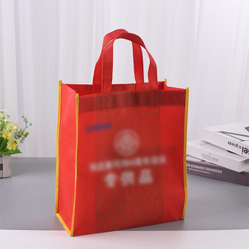 无纺布袋现货定 做覆膜无纺布外卖打包袋餐饮购物礼品手提袋定 制