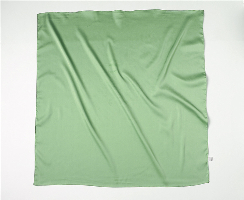 Simple solid color scarf for women, simulated silk square scarf 70cm European and American basic style with shirt, professional scarf to tie hair_voghion.com