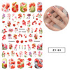 Nail stickers, thin adhesive fake nails for manicure for St. Valentine's Day for nails, wholesale, flowered