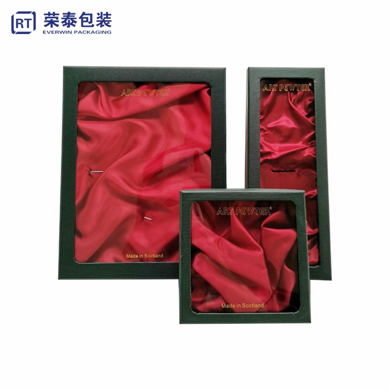 发簪饰品印刷纸盒 皮带腰带茶杯开窗烫金包装盒 工艺品书签礼品盒