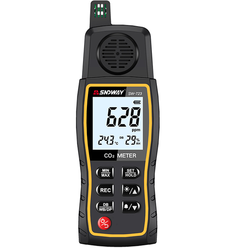 深达威二氧化碳检测仪空气质量自监器温湿度仪干温球露点测试