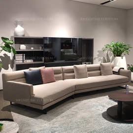 北欧布艺沙发组合现代简约创意客厅整装大小户型转角真皮日式沙发