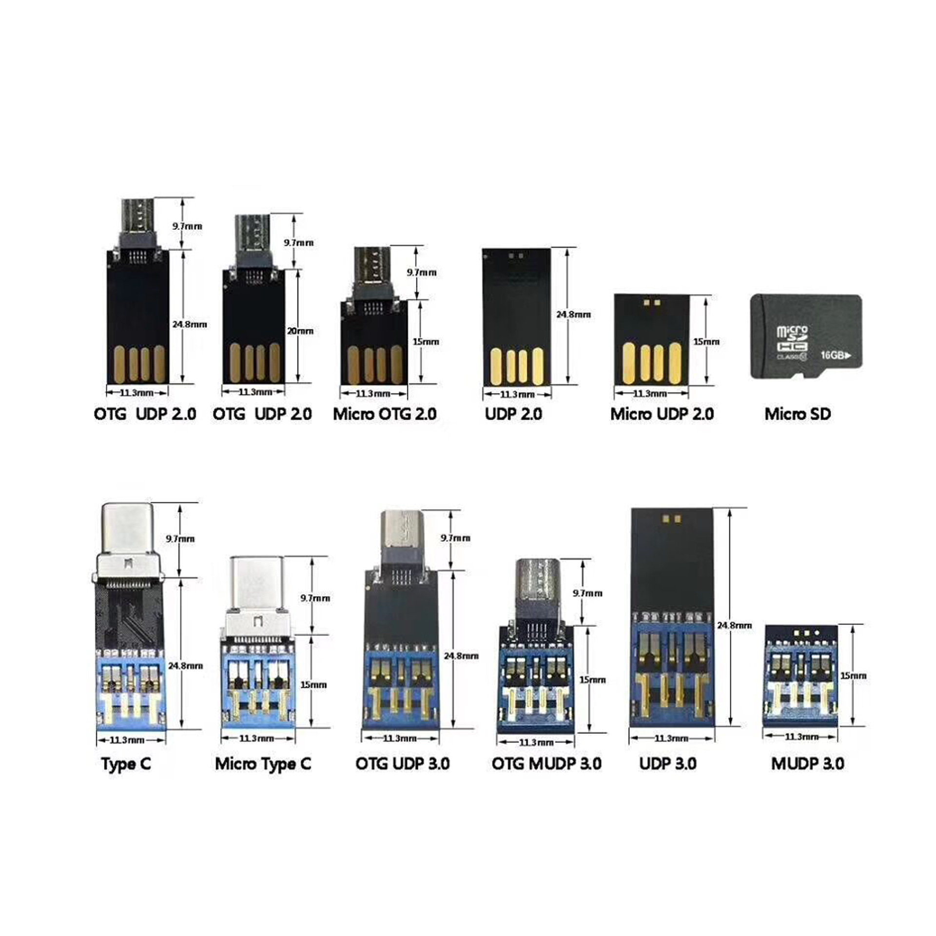 Length udp black colloidal u disk chip O...