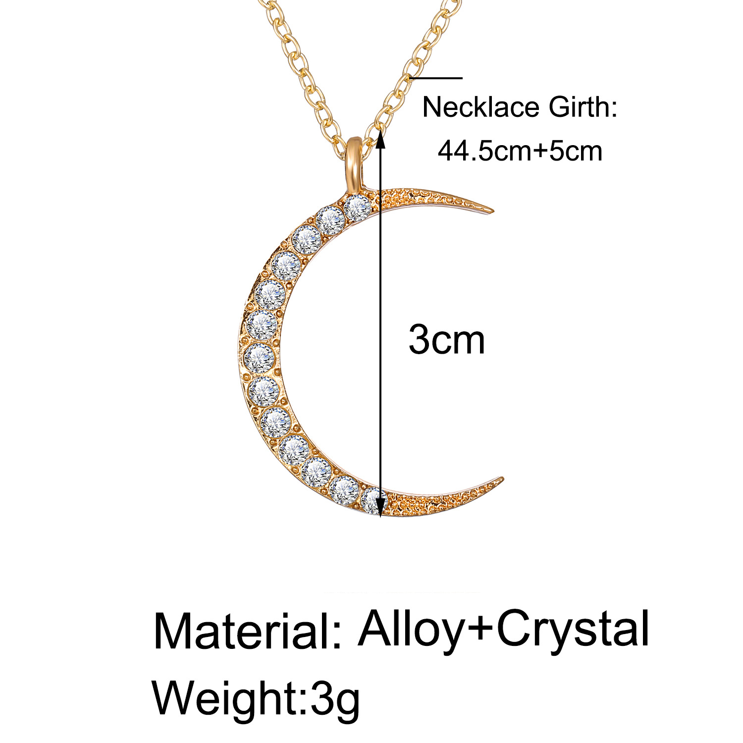 Bijoux De Mode Nouvelle Créative Diamant Creux Soleil Étoile Lune Pendentif Collier En Gros Nihaojewelry display picture 2