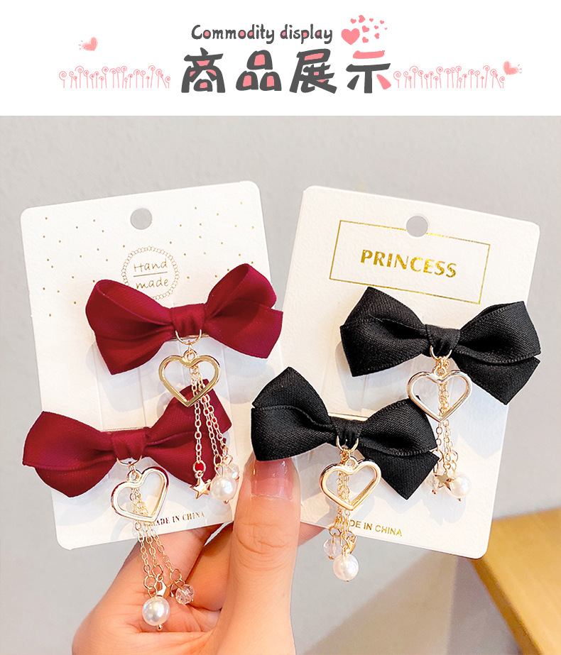 Cute Bow Hairpin display picture 1