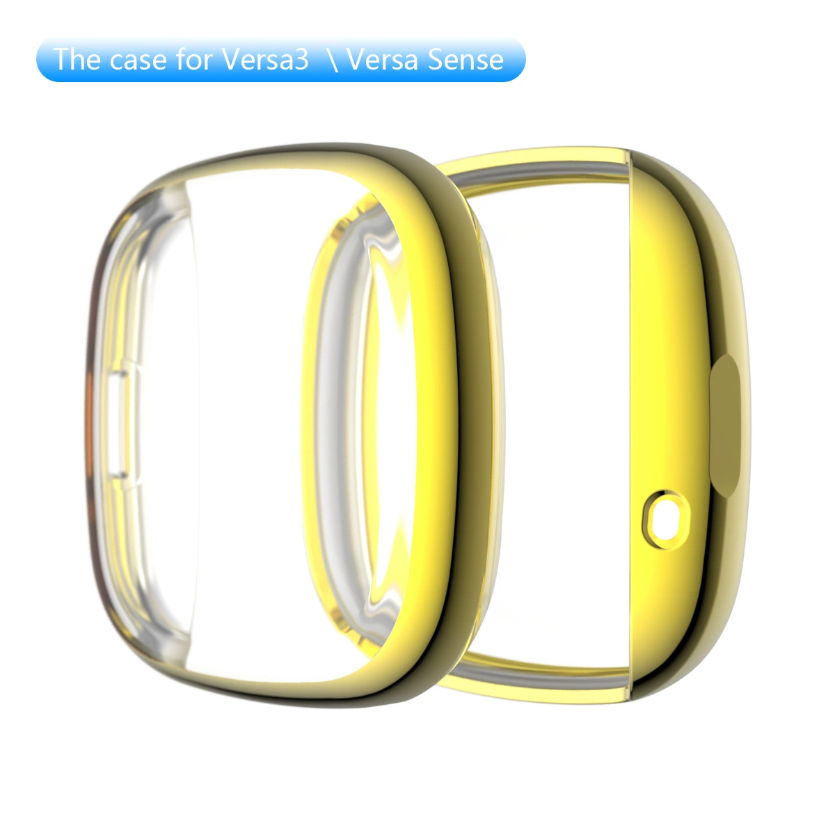 Совместимо с новым смарт-часами Fitbit Versa3 Sense, универсальная полная упаковочная коробка TPU с покрытием, все включено