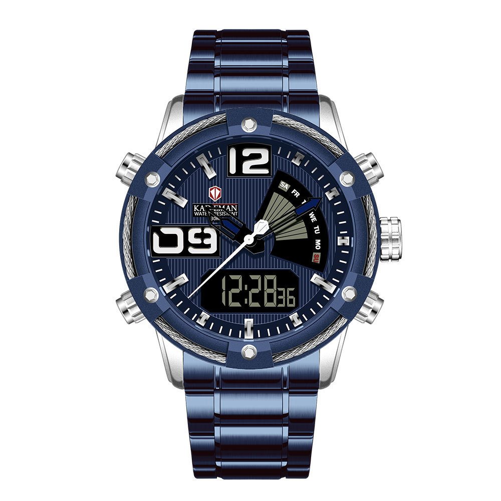 HLS KADEMAN directly supplies the double-display men's electronic watch quartz watch men's watch