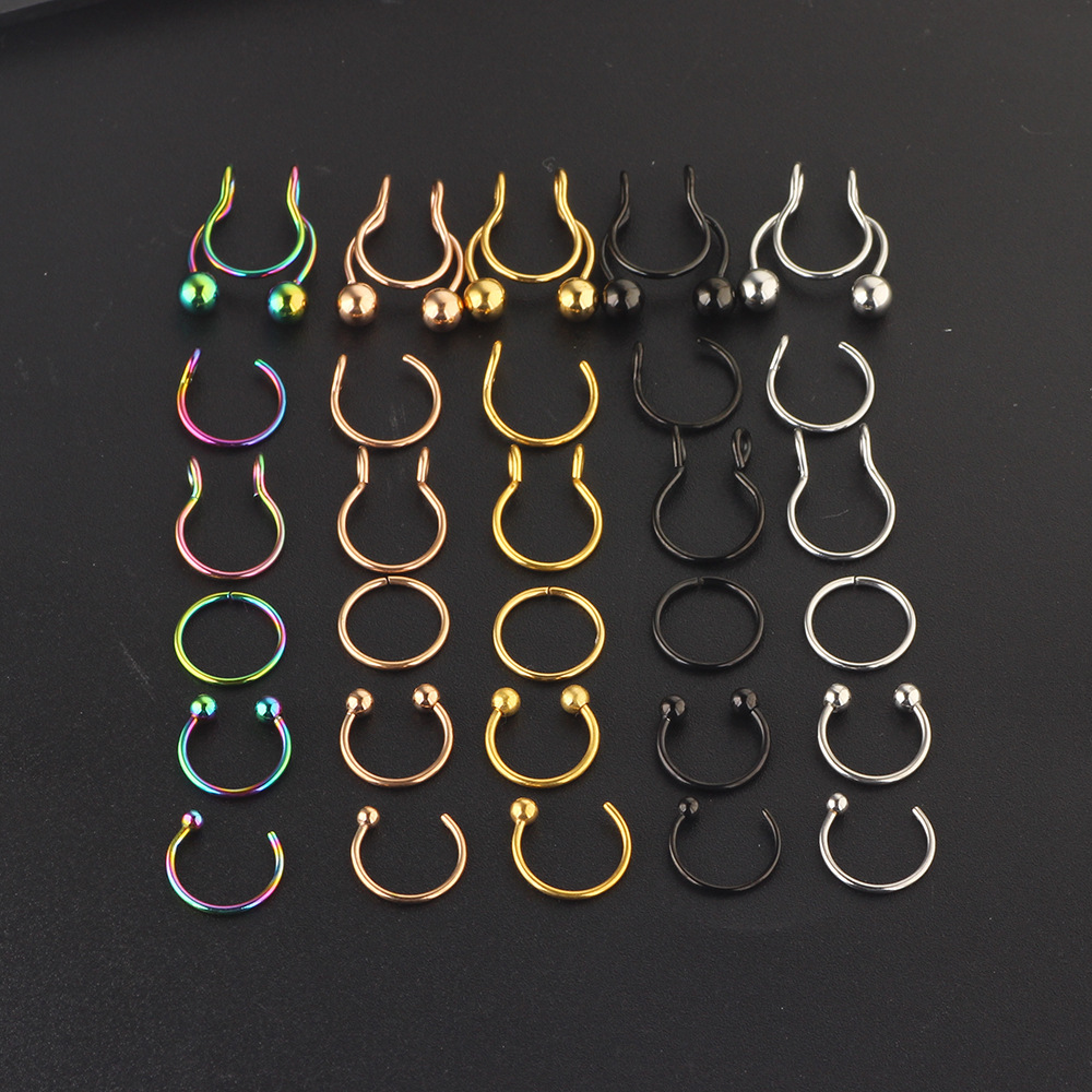 Pointed titanium steel lip stud product view