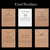 Fashionable metal necklace, pendant solar-powered, European style, wholesale