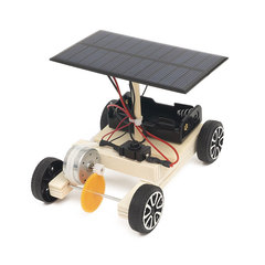 Primary school students DIY technology small production handmade solar electric vehicle scientific experiment puzzle STEM science and education model