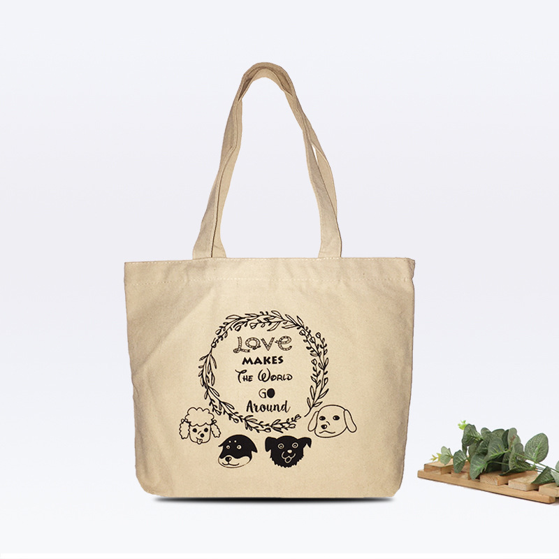 手提袋印花帆布袋定做logo卡通全棉订做加急定制大容量棉布袋