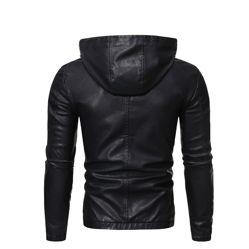 Demi-season fitted warm jacket with hood, Korean style