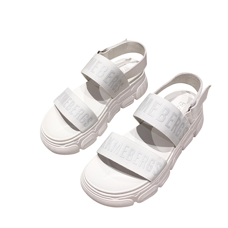 GGU-193厚底凉鞋女2020新款时尚百搭英伦风ins潮韩版网红松糕鞋