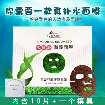 厂家直销免调海藻面膜泰国植物补水保湿小颗粒海藻面膜贴一件代发