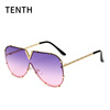 Metal sunglasses suitable for men and women, glasses solar-powered, European style
