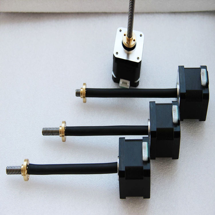 42步进直线丝杆电机精度高静音体外医疗检测仪用步进直线丝杆电机