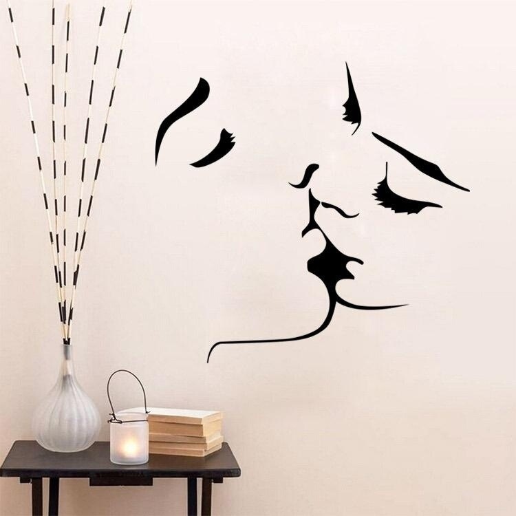 Kissing kiss AliExpress new 9388wish living room kiss wall stickers decorative paintings retail wholesale SY135 Kissing kiss AliExpress new 9388wish living room kiss wall stickers decorative paintings retail wholesale SY135