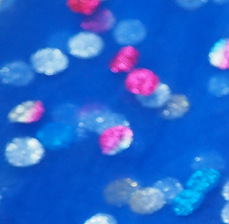 Nuevo colorido punto estampado tela de malla de nylon punto de onda de color vestido de princesa tela de malla de malla de nylon
