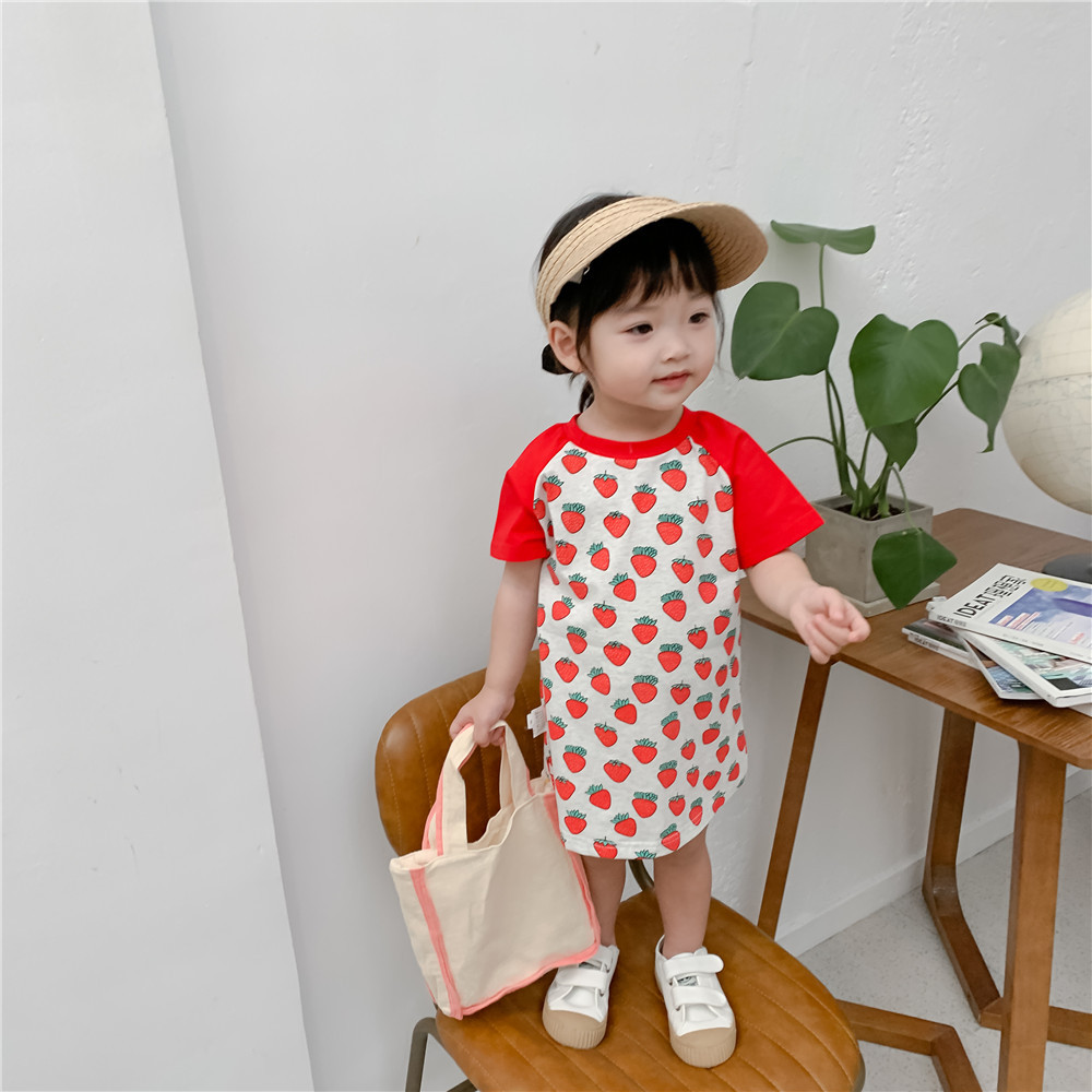 Strawberry T-Shirt Dress Image 7