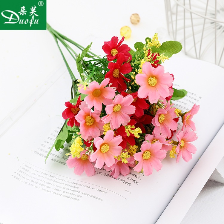 小额批发仿真雏菊新房装饰仿真花假花绢花跳兰菊家居摆放装饰花 阿里巴巴