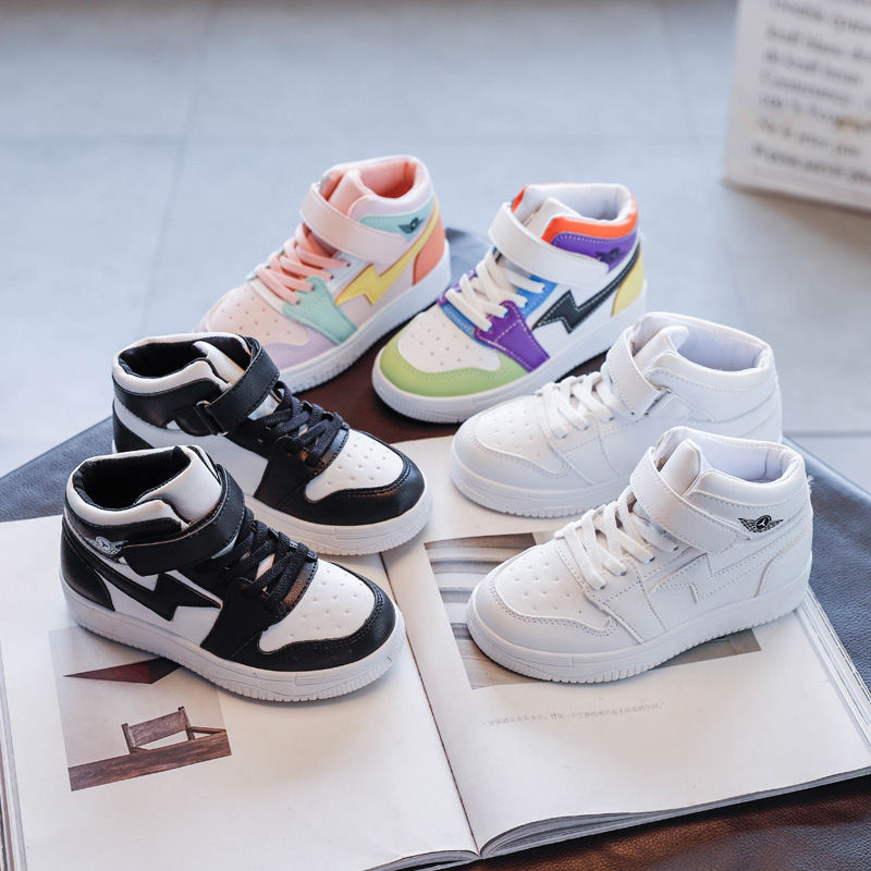 Children's high-top sneakers 2021 autumn...