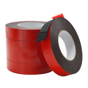 PE red film sponge double-sided tape strong car foam double-sided adhesive black foam double-sided adhesive 2mm thickened