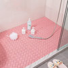 PVC home hollow bathtub bath pad kitchen water separation stitching anti -skating pad bathroom floor cushion toilet anti -slip pad