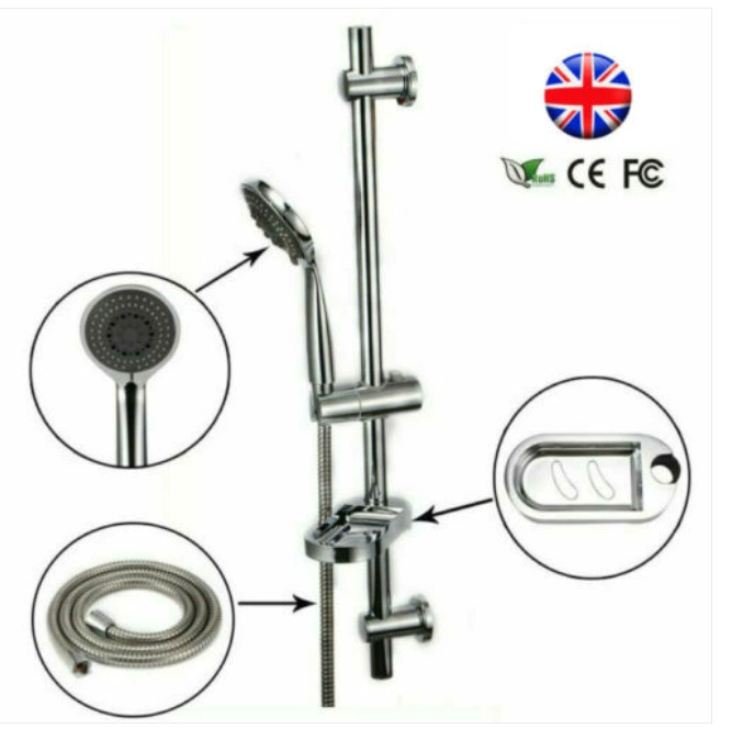 Регулируемый хромированный душ-направляющие вертикальная пластина поперечная планка набор современных головок и кронштейнов для шлангов
