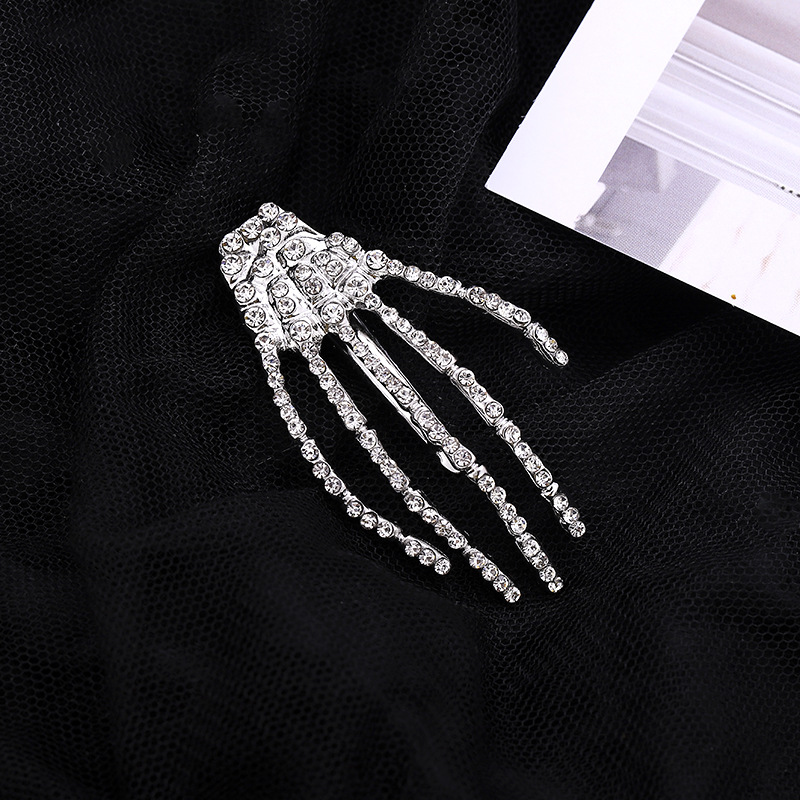 Daily Occasion Fashion Hand Alloy Plating Rhinestones Hair Clip 1 Piece