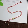 Red rope bracelet, ankle bracelet, small bell, accessory for elementary school students, Chinese horoscope, simple and elegant design, wholesale